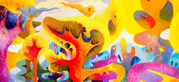 Chromaplay, Bold Fantasy Shapes Mural