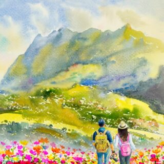 Mountaura, Path to Peace Wallpaper Mural