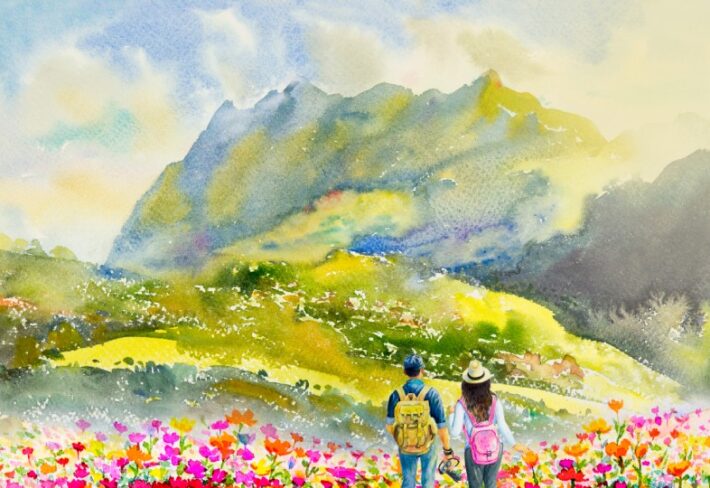 Mountaura, Path to Peace Wallpaper Mural