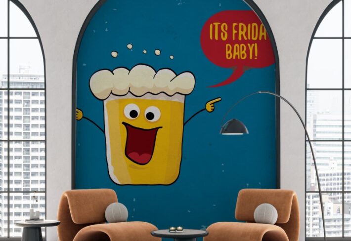 Brewhaha, Cheers to Friday Fun Mural