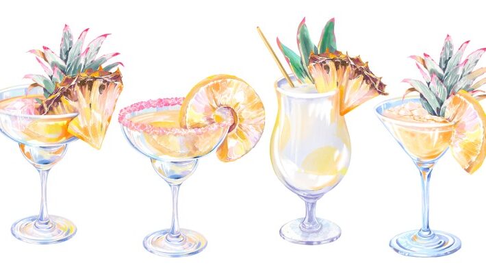 Citrus, Joyful Garnishes and Sunny Sips Mural