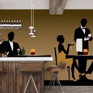 Jazzora, Golden Lounge Night Mural