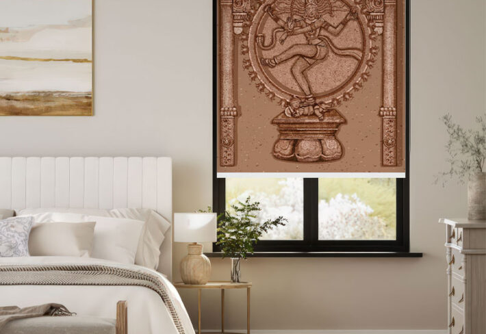 Ancient Engravings Nataraja Outside Roller Blind