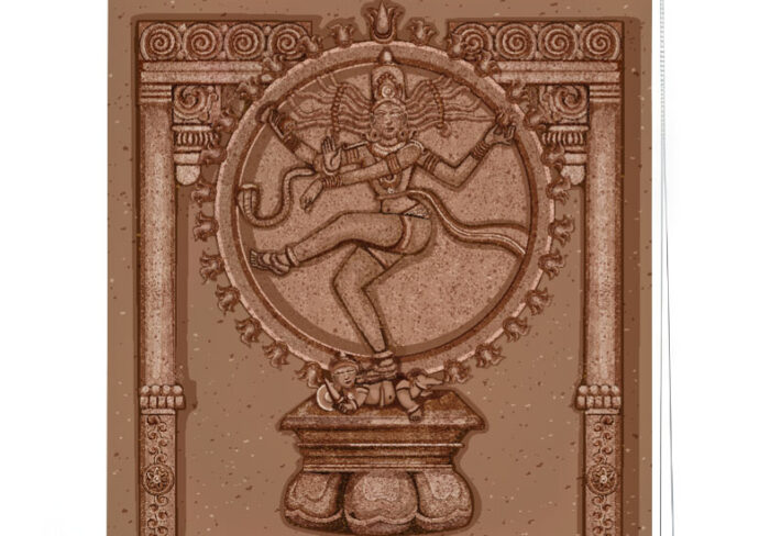 Ancient Engravings Nataraja Roller Blind