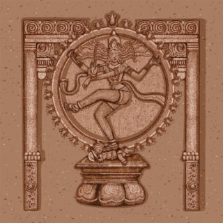 Ancient Engravings Nataraja Roller Blind