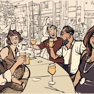 Revel, Every Table Tells a Story Mural