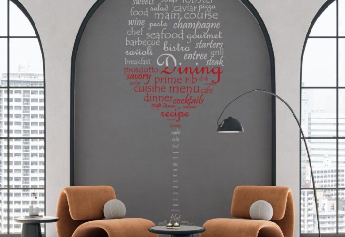 Vinette, Culinary Word Pour Mural