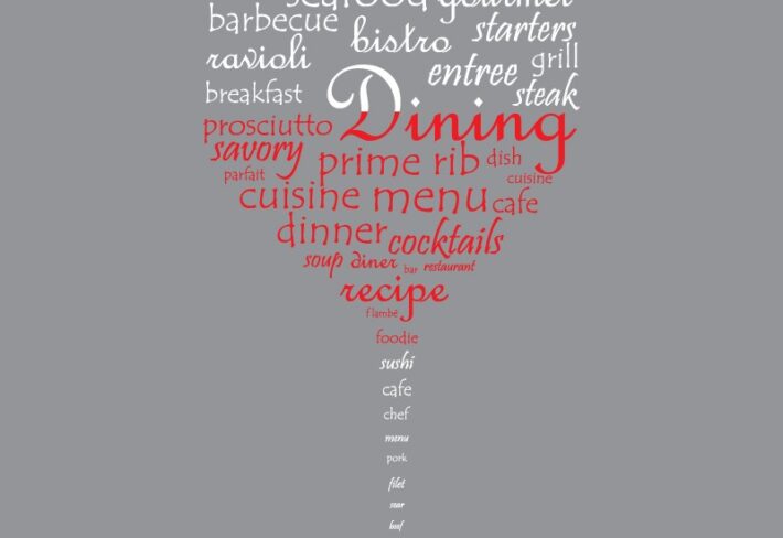 Vinette, Culinary Word Pour Mural