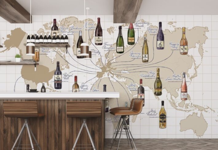 Vintatlas, Sip Your Way Around the World Mural