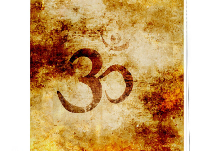 Textured Om Meditation Roller Blind