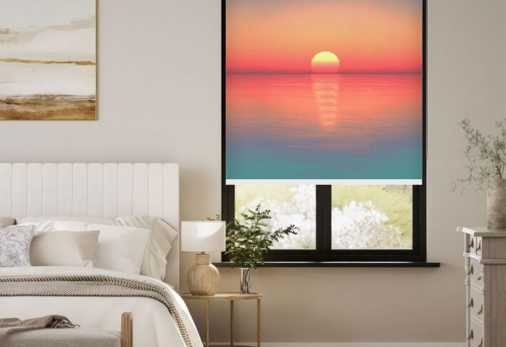 Dreamy Ocean Sunrise Outside Roller Blind