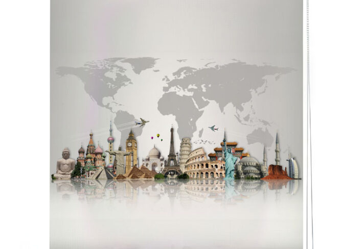 Iconic Cityscape Journey Roller Blind