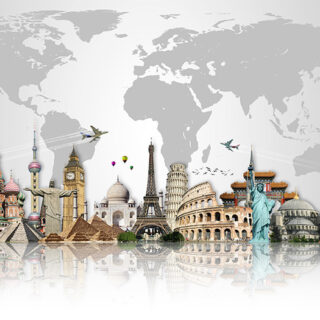 Iconic Cityscape Journey Roller Blind