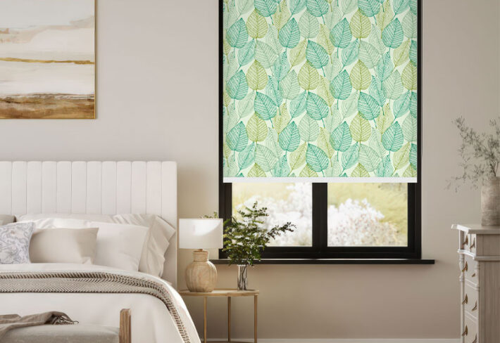 Modern Botanical Foliage Outside Roller Blind