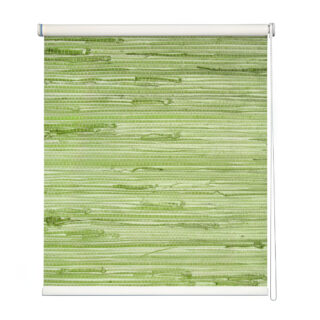 Boho Chic Green Woven Roller Blind