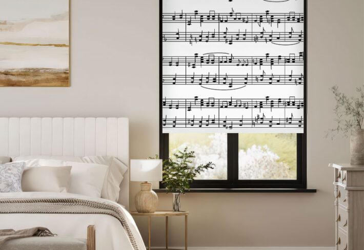 Musical Notes Harmony Outside Roller Blind