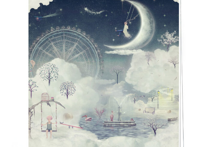 Moonlight Fairytale Whimsical Roller Blind