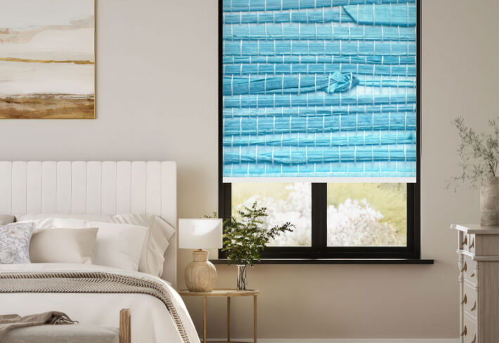 Ocean Weave Textured Window Outside Roller Blind