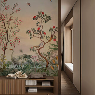Auralia, Chinoiserie Whispers of Paradise Mural