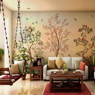Auralia, Chinoiserie Whispers of Paradise Mural