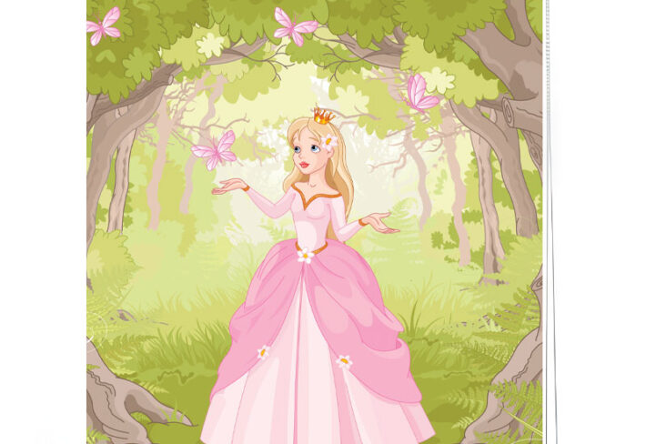 Kids' Fairytale Princess Roller Blind