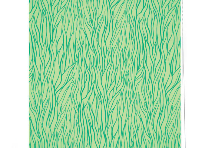 Modern Green Vines Pattern Roller Blind