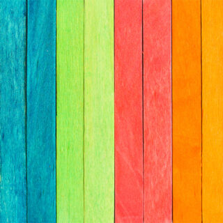 Rainbow Wood Plank Roller Blind