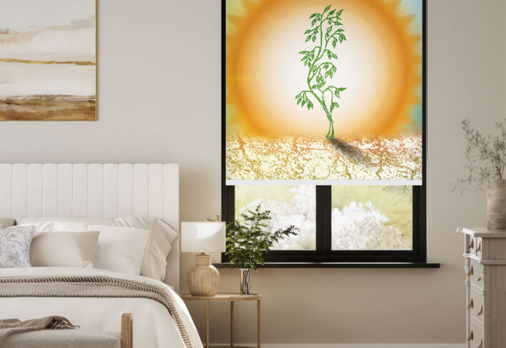 Resilience Sun and Plant Outside Roller Blind