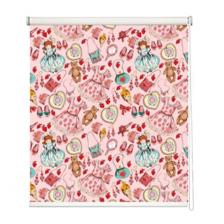Charming Doll and Accessories Roller Blind