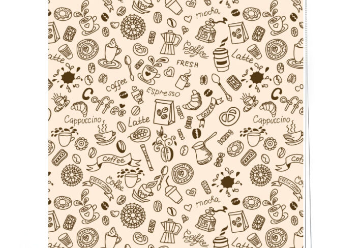 Kitchen Coffee Pattern Roller Blind