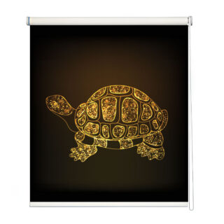 Golden Glitter Turtle Roller Blind