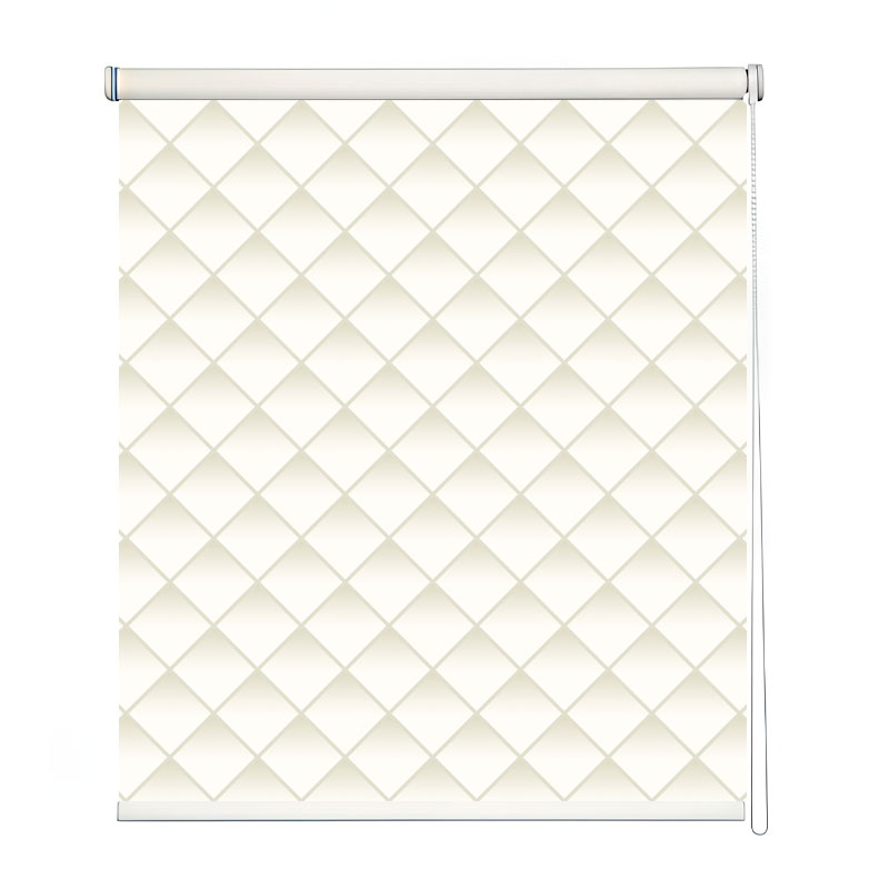 Subtle Beige Diamond Quilt Roller Blind