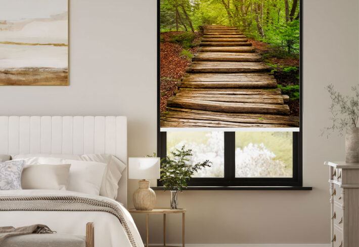 Enchanted Forest Path Outside Roller Blind