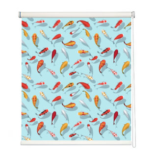 Calming Koi Print Window Roller Blind