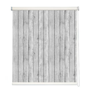 Vintage Whitewashed Wood Roller Blind