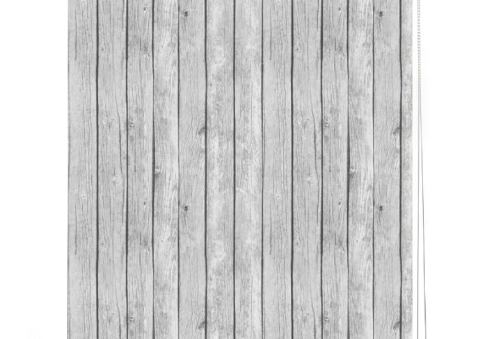 Vintage Whitewashed Wood Roller Blind