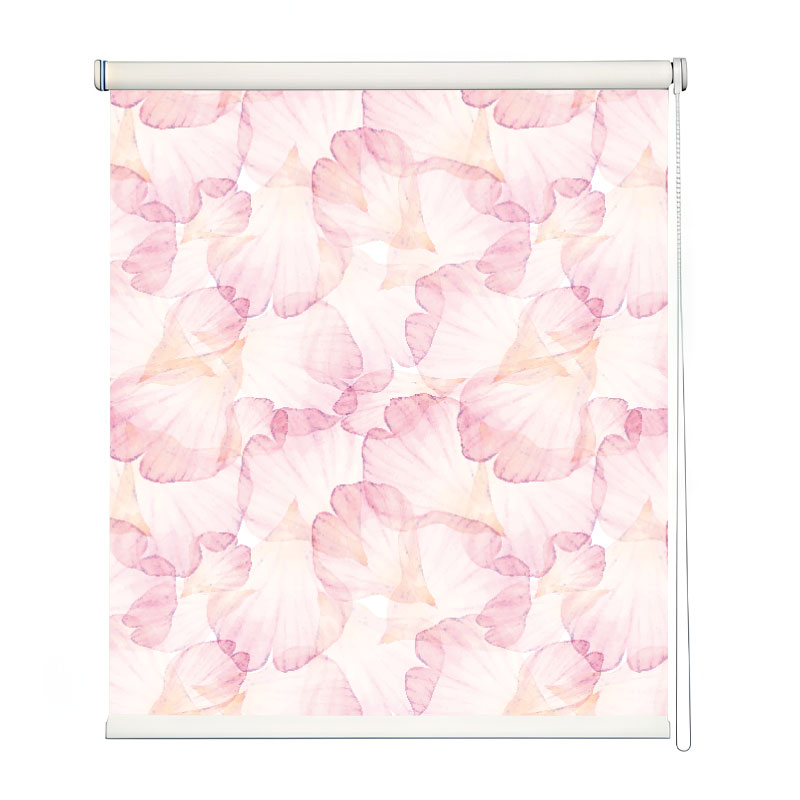 Delicate Pink Petals Roller Blind