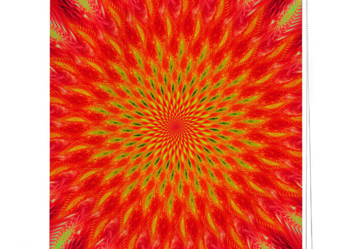Abstract Radial Pattern Roller Blind