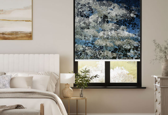 Abstract Distressed Concrete Outside Roller Blind