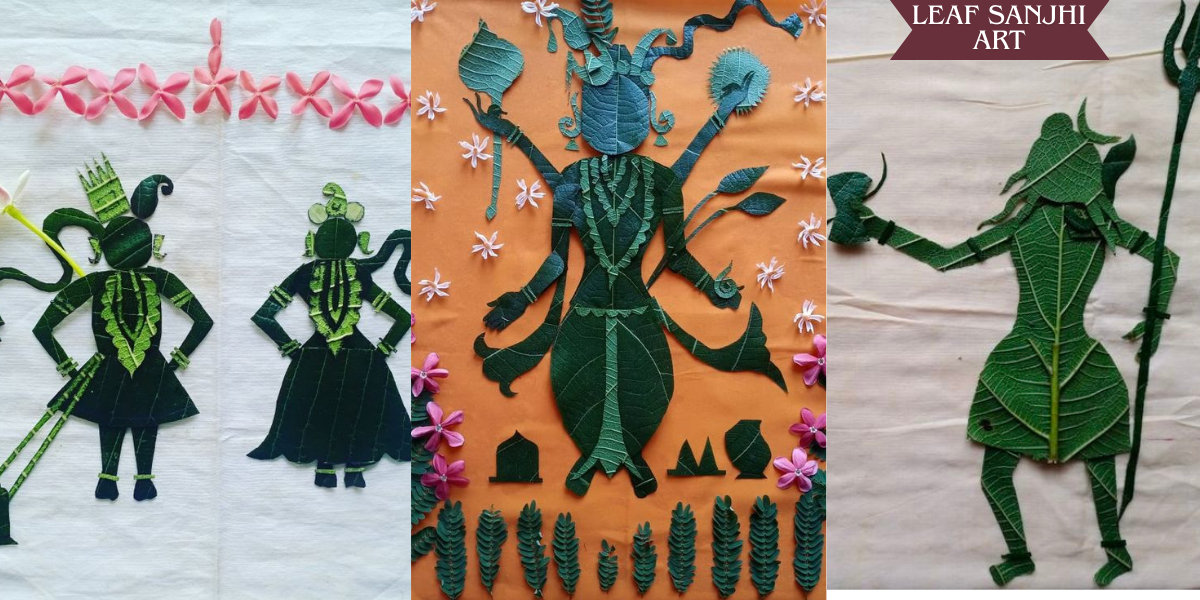Leaf Sanjhi Art