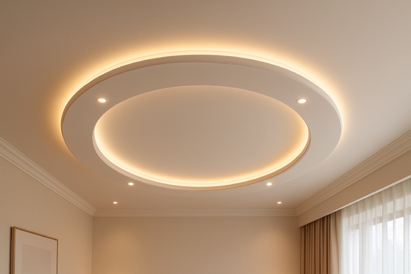Rounded Island False Ceiling idea