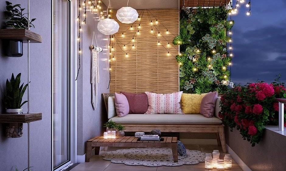 balcony-string-lighting-ideas-with-paper-lamp