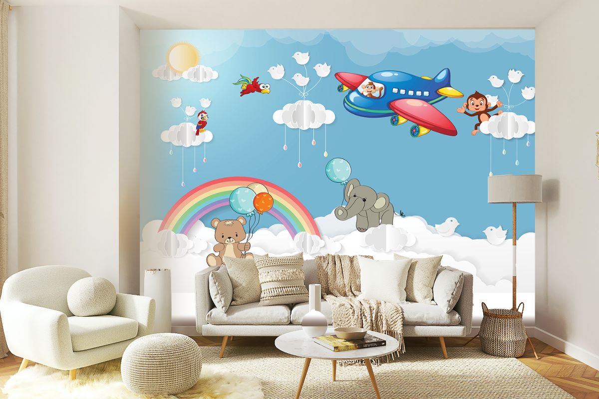 kids room wallpaper mural
