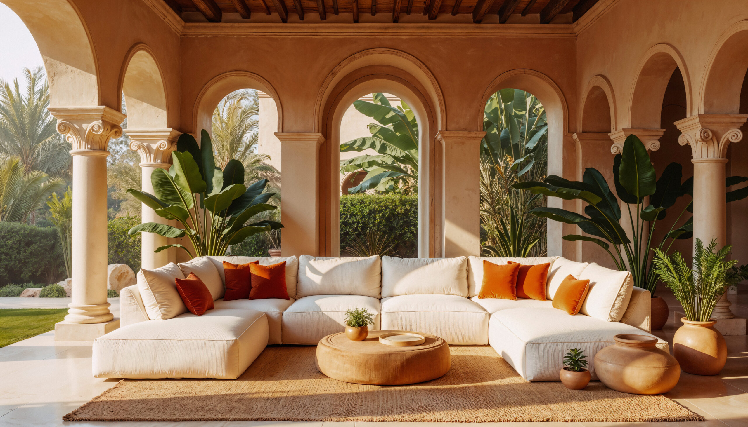 luxurious-outdoor-living-space-with-comfortable-sofa