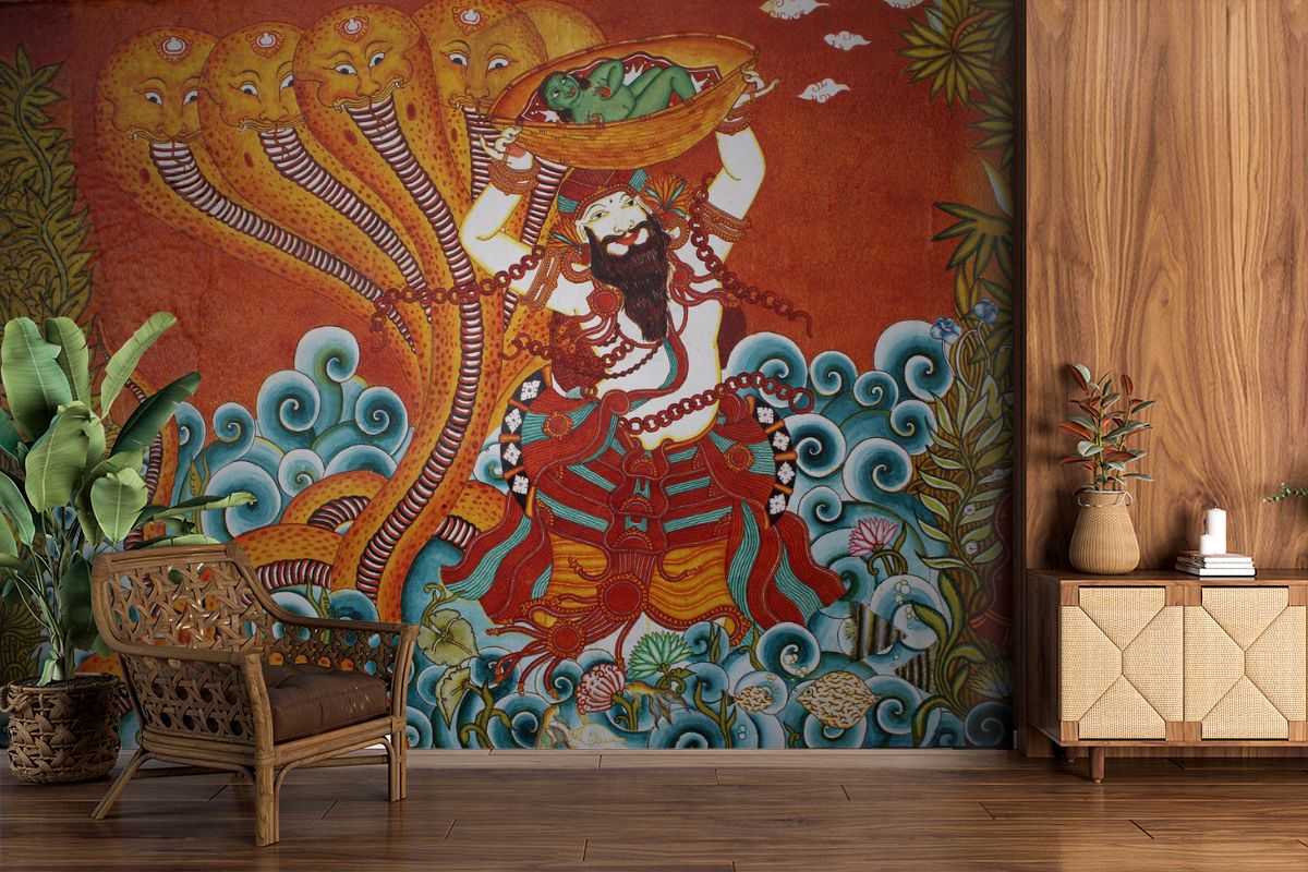 kerala mural krishna wallpaper 