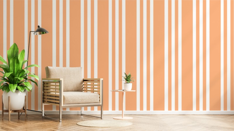 Abstract-Soft-Pastel-Orange-Stripe-Wallpaper-Mural-M