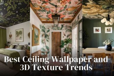 Best Ceiling Wallpaper and 3D Texture Trends