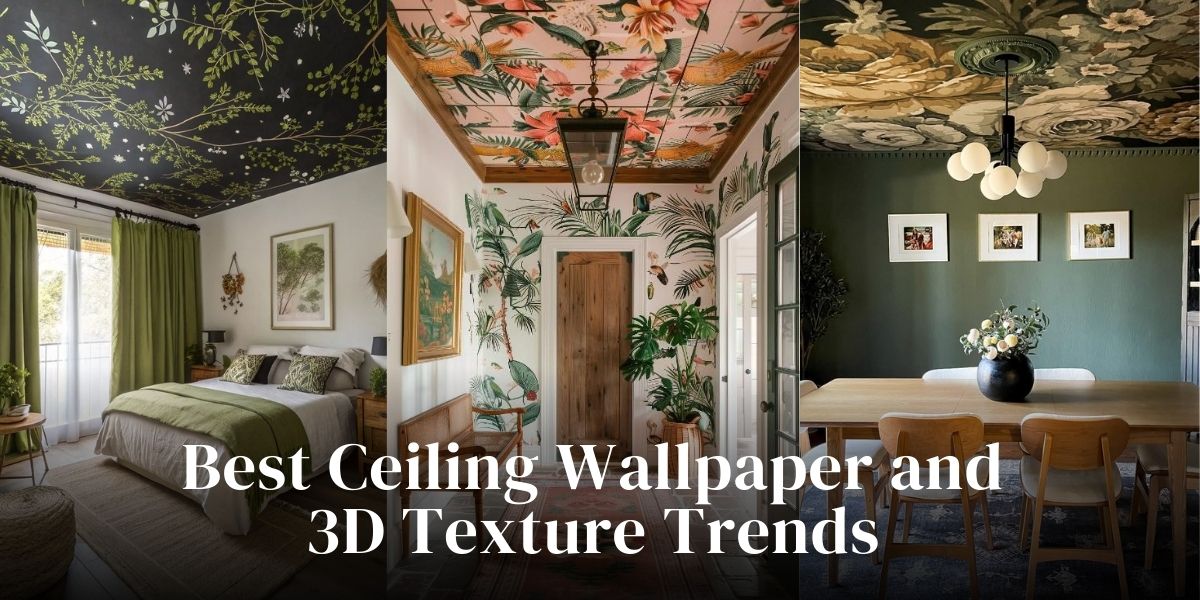 Best Ceiling Wallpaper and 3D Texture Trends