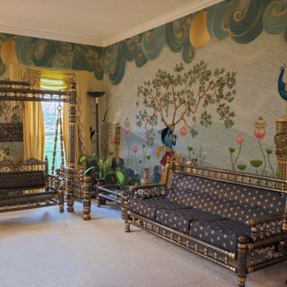 Rasika, Ethereal Vrindavan Pichwai Wallpaper Mural