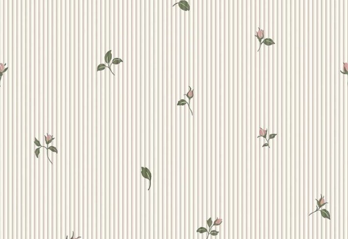 Aeris, Soft Minimalist Floral Charm Wallpaper